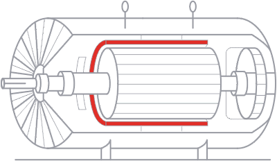 Stator Teilentladungs Überwachung